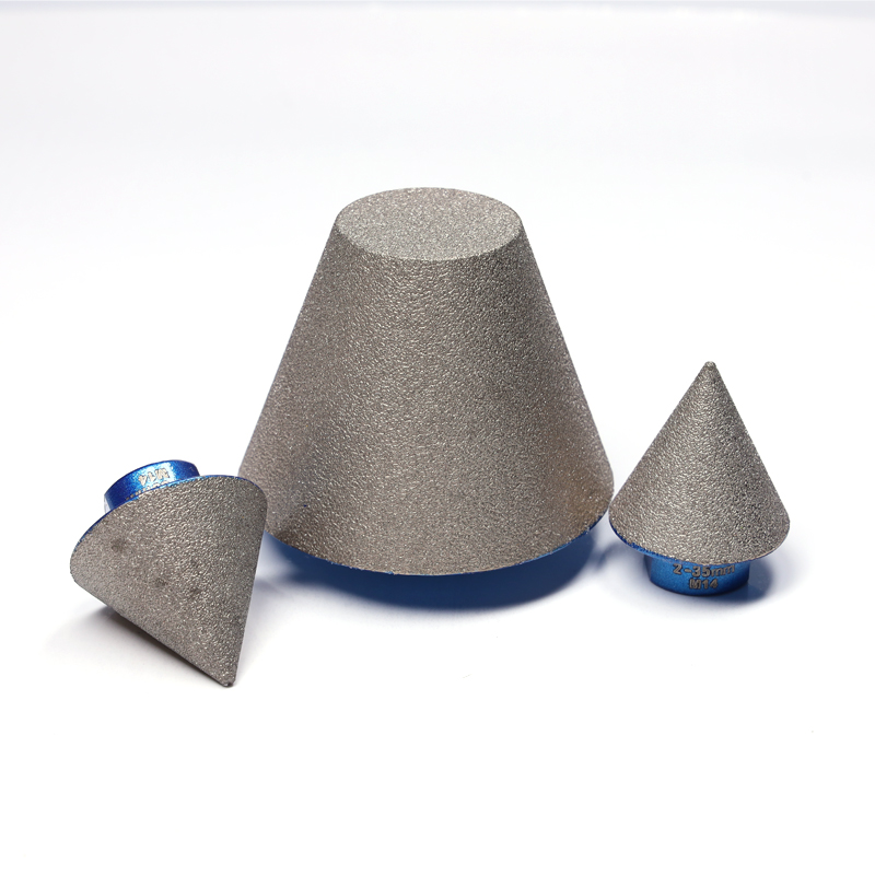 Vacuum brazed Milling Cone Diamond Cones for Porcelain