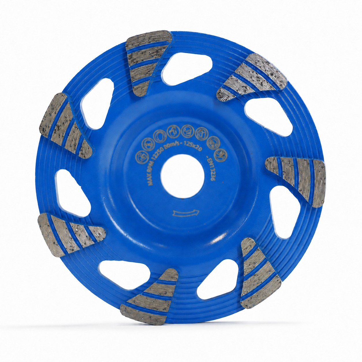 125mm 6-Fan Segment Diamond Cup Wheel for Concrete Grinding